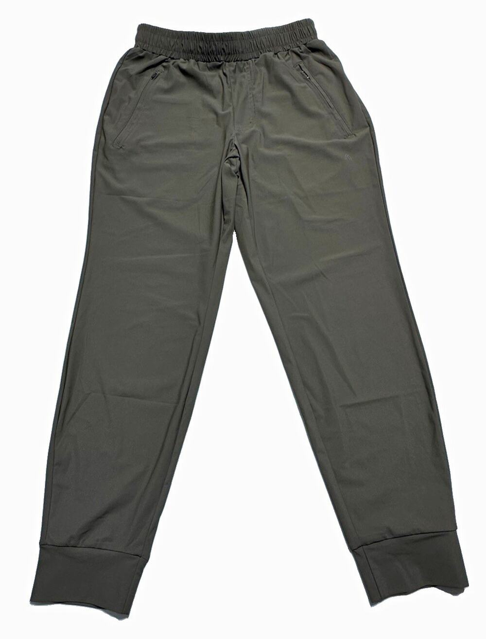 ASH & ERIE Women’s Green Jogger Pants XS 25-27 Drawstring Stretch Zip Pocket